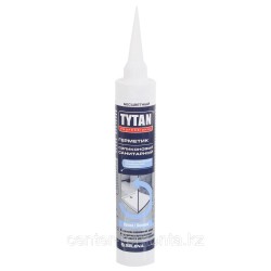 Герметик Tytan Professional силиконовый санитарный бесцветный, 80 мл