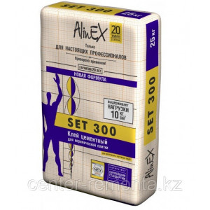 Клей для керамической плитки AlinEX «Set 300», 25 кг